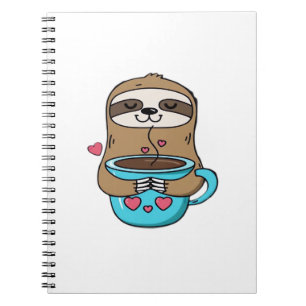 Chibi Luiaard Coffieliefhebber � Cute Kawaii Luiaa Notitieboek