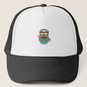 Chibi Luiaard Coffieliefhebber � Cute Kawaii Luiaa Trucker Pet