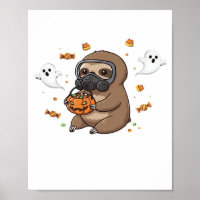 Chibi Luiaard Hazmat Halloween Oversized T-shirt