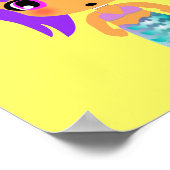 chibi magisch paars haar poster (Hoek)