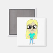 chibi magneet (Voorkant / Achterkant)