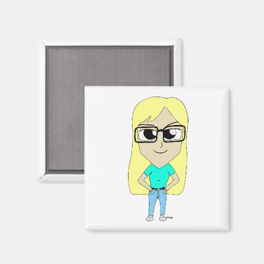 chibi magneet (Voorkant / Achterkant)