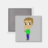 chibi magneet (Voorkant / Achterkant)