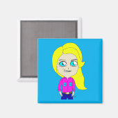chibi magneet (Voorkant / Achterkant)