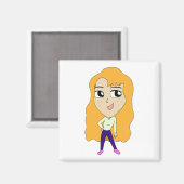 chibi magneet (Voorkant / Achterkant)