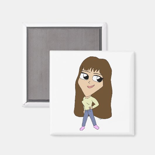 chibi magneet (Voorkant / Achterkant)