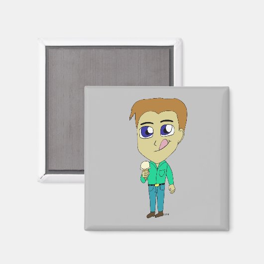 chibi magneet (Voorkant / Achterkant)