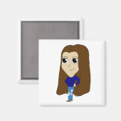 chibi magneet (Voorkant / Achterkant)