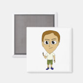 chibi    magneet (Voorkant / Achterkant)