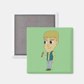 chibi magneet (Voorkant / Achterkant)
