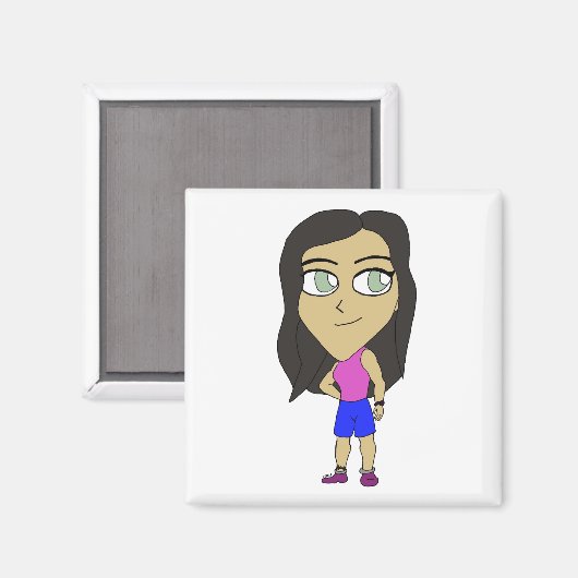 chibi magneet (Voorkant / Achterkant)
