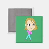 chibi magneet (Voorkant / Achterkant)
