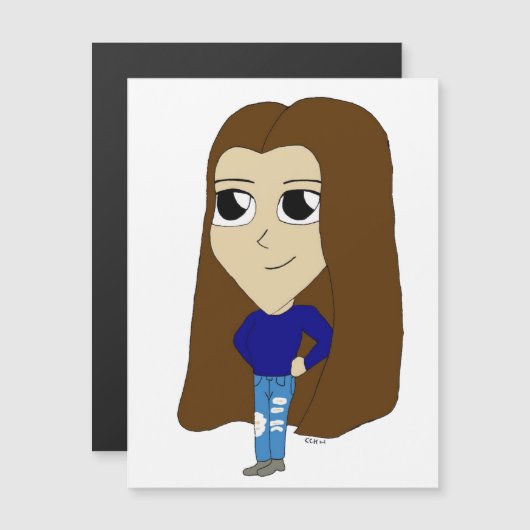 chibi magnet (Voorkant / Achterkant)