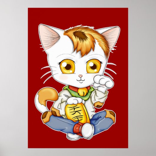 Chibi Maneki Neko Poster (Voorkant)