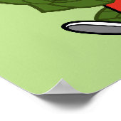 Chibi MARVIN DE MARTIAN™ EN DAFFY DUCK™ Poster (Hoek)