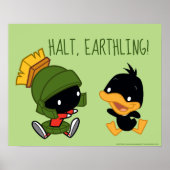 Chibi MARVIN DE MARTIAN™ EN DAFFY DUCK™ Poster (Voorkant)