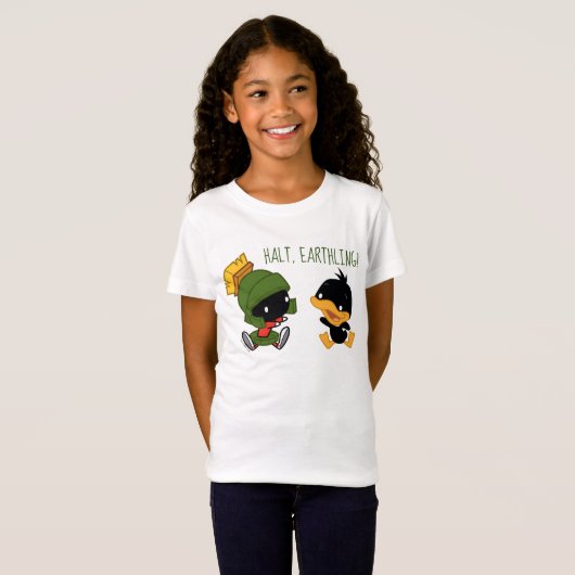Chibi MARVIN DE MARTIAN™ EN DAFFY DUCK™ T-shirt (Voorkant volledig)