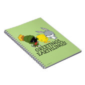 Chibi MARVIN DE MARTIAN™, TWEETY™, & BUGS BUNNY™ Notitieboek (Rechterzijde)