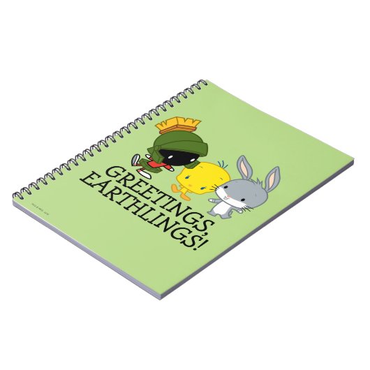 Chibi MARVIN DE MARTIAN™, TWEETY™, & BUGS BUNNY™ Notitieboek (Linkerzijde)