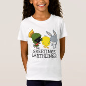 Chibi MARVIN DE MARTIAN™, TWEETY™, & BUGS BUNNY™ T-shirt (Voorkant)
