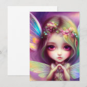 Chibi Meisje Bedankkaart (Voorkant / Achterkant)