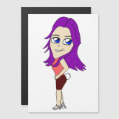 chibi meisje met bunny tail (Voorkant / Achterkant)