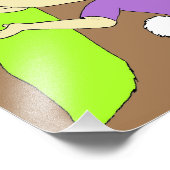 chibi meisje met een bunny tail foto-foto foto afdruk (Hoek)