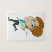 chibi meisje met een staart legpuzzel (Horizontaal)