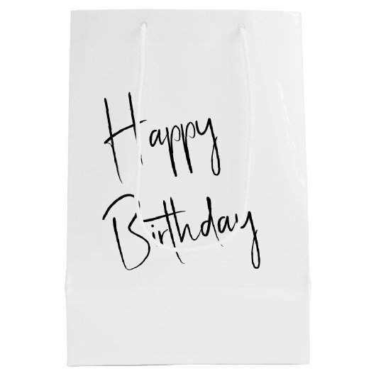 Chibi meisje met gele bloem medium cadeauzakje (Achterkant)