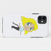 chibi meisje met staart Case-Mate iPhone case (Achterkant (horizontaal))