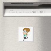 chibi meisje met staart magneet (Insitu (Vaatwasser))
