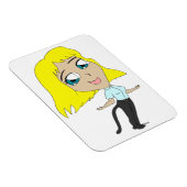 chibi meisje met staart magneet (Rechterzijde)