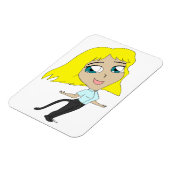 chibi meisje met staart magneet (Linkerzijde)
