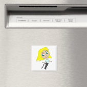 chibi meisje met staart magneet (Insitu (Vaatwasser))