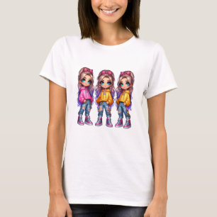 Chibi Meisje – Schattige Anime Stijl Kawaii T-shirt
