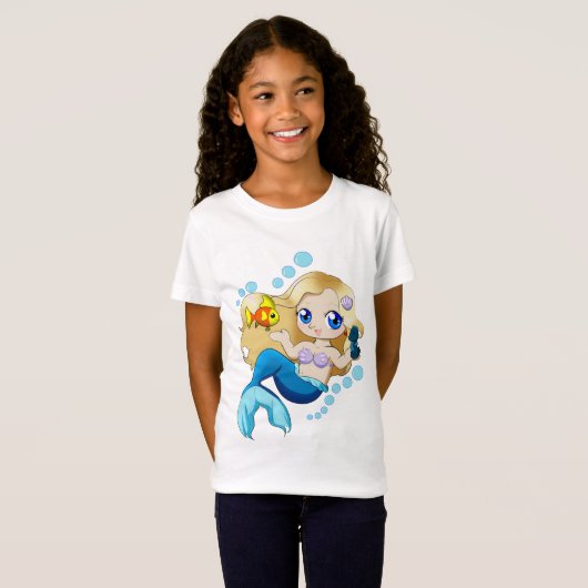 Chibi Mermaid Jr T-shirt (Voorkant volledig)