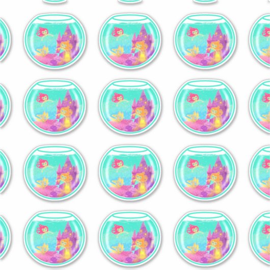 Chibi Mermaids stickers (vellen) (Voorkant)