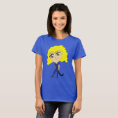 Chibi met een kat als staart t-shirt (Voorkant volledig)