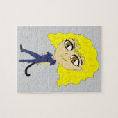 Chibi met een kattenstaart legpuzzel (Horizontaal)