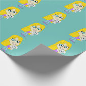 Chibi met een pup cadeaupapier (Hoek)