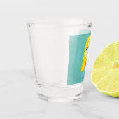 Chibi met een pup shot glas (Links)