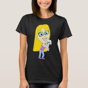 Chibi met een pup t-shirt