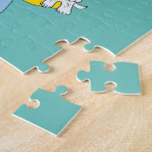 Chibi met een puppy legpuzzel (Zijkant)