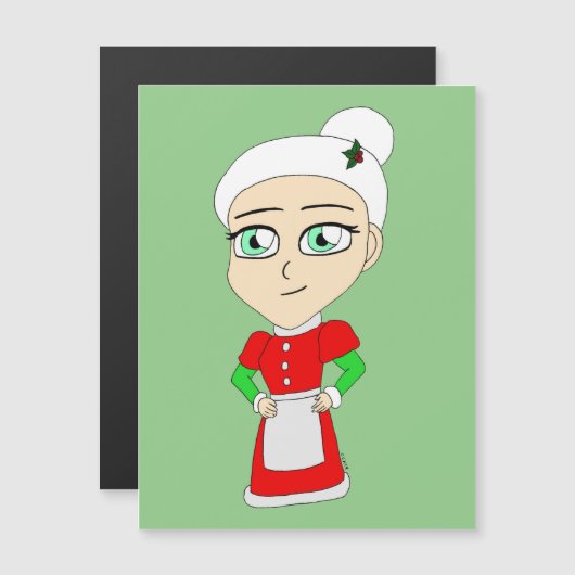 chibi mevrouw claus (Voorkant / Achterkant)
