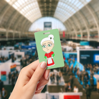 chibi mevrouw Claus Badge