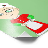 chibi mevrouw claus foto afdruk (Hoek)