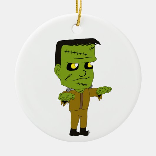 chibi monster keramisch ornament (Voorkant)