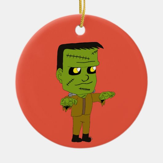 chibi monster keramisch ornament (Voorkant)