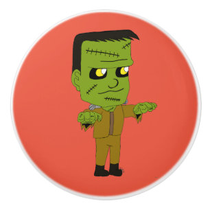 chibi monster keramische knop
