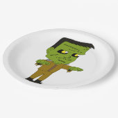 chibi monster papieren bordje (Gekanteld)